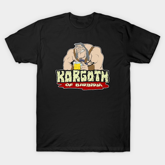 Korgoth (Black Print) T-Shirt by Miskatonic Designs